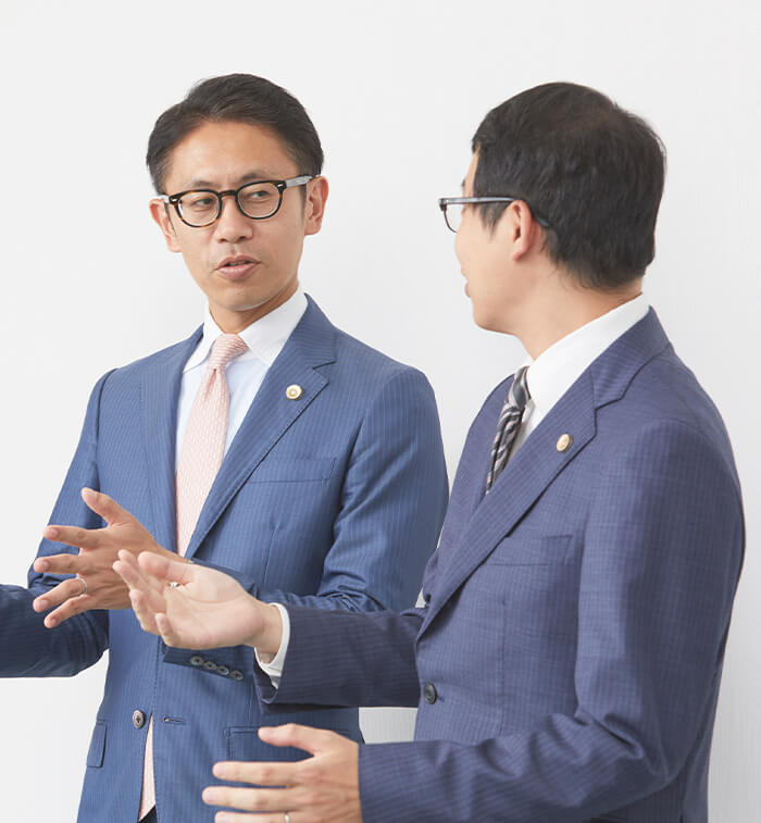 まずはお電話ください。違いがわかります 弁護士 長田弘樹 谷川聖治