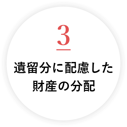 遺留分に配慮した財産の分配