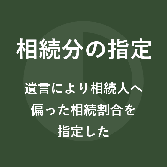 相続分の指定